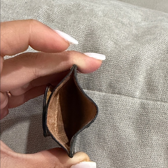 Black Leather Card & cash Holder - Picture 6 of 6